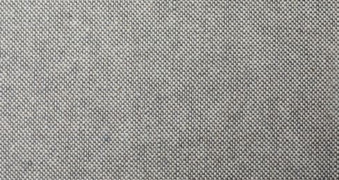 Photo of Texture of grey fabric as background, top view