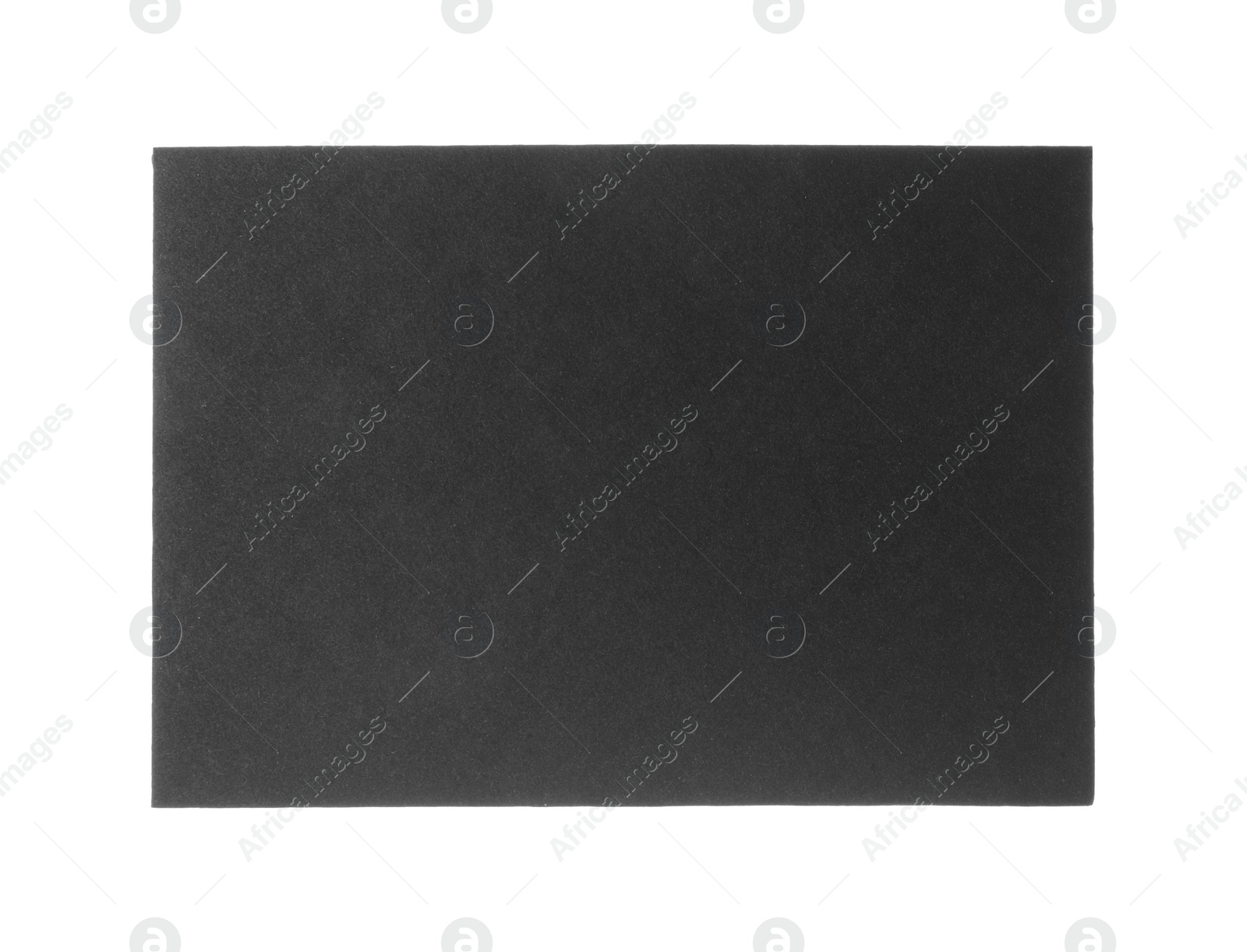 Photo of Black paper envelope isolated on white. Mail service