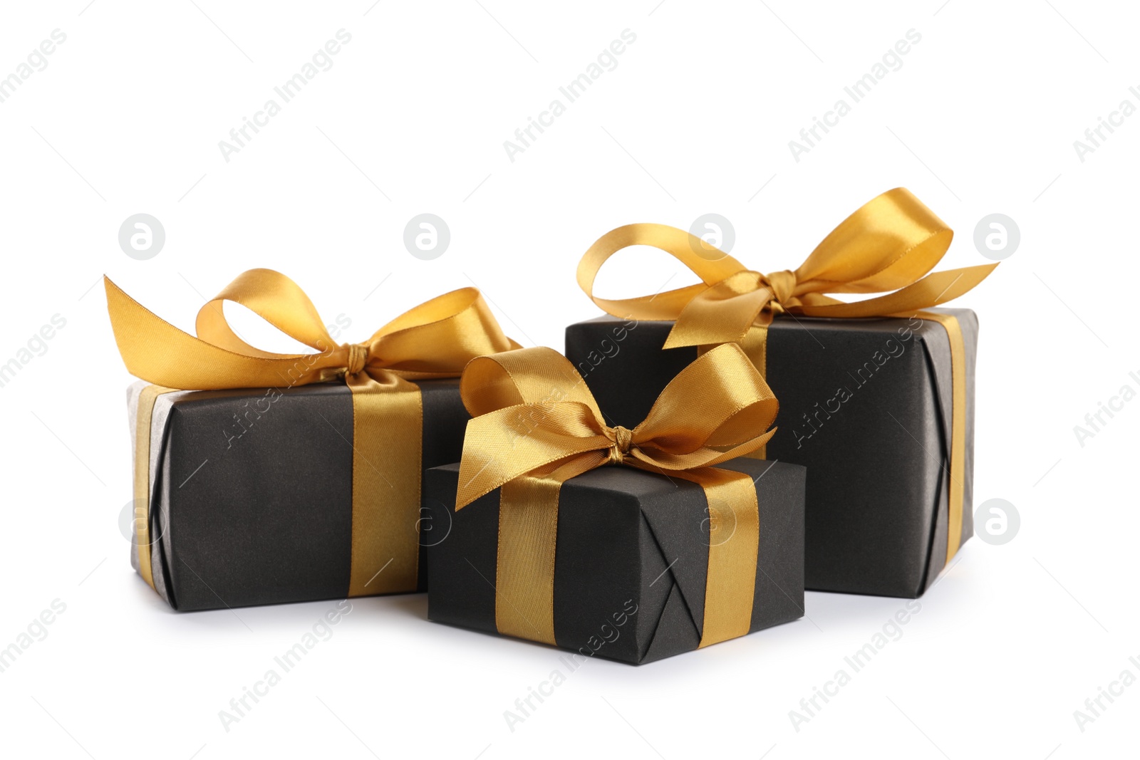 Photo of Many beautiful gift boxes on white background