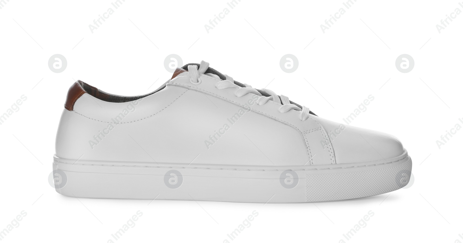 Photo of One stylish sports shoe isolated on white