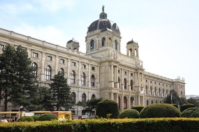 VIENNA, AUSTRIA - APRIL 26, 2019: Beautiful view of Art History Museum