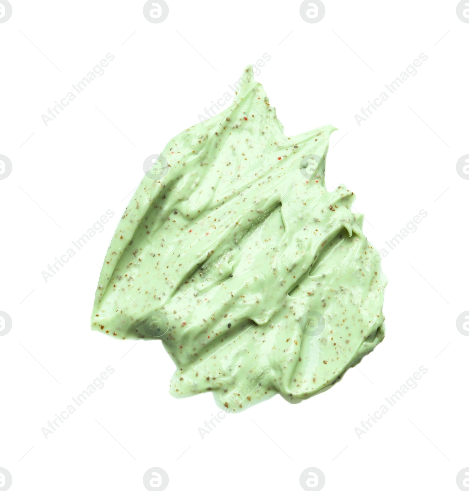 Photo of Sample of natural scrub on white background