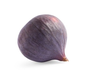 Whole ripe fresh fig isolated on white