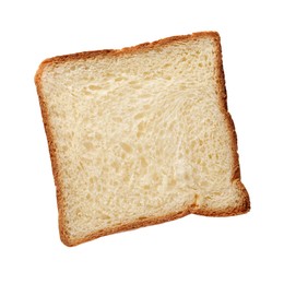 Photo of One piece of fresh toast bread isolated on white