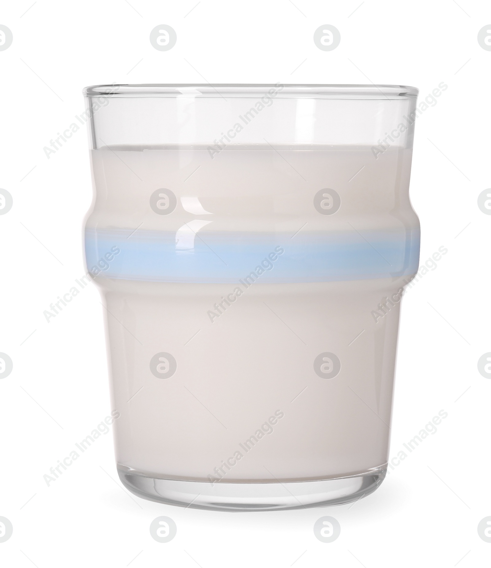 Photo of Glass of fresh milk isolated on white