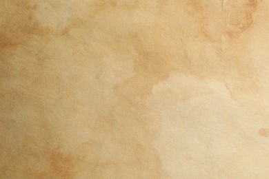 Photo of Texture of old paper as background, top view