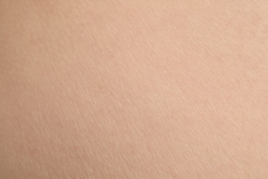 Photo of Texture of clean human skin, closeup view