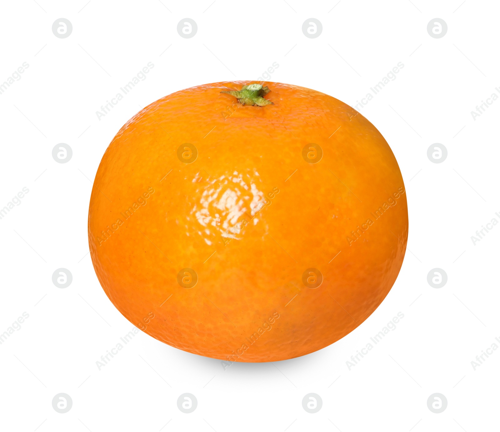 Photo of Fresh ripe juicy tangerine isolated on white