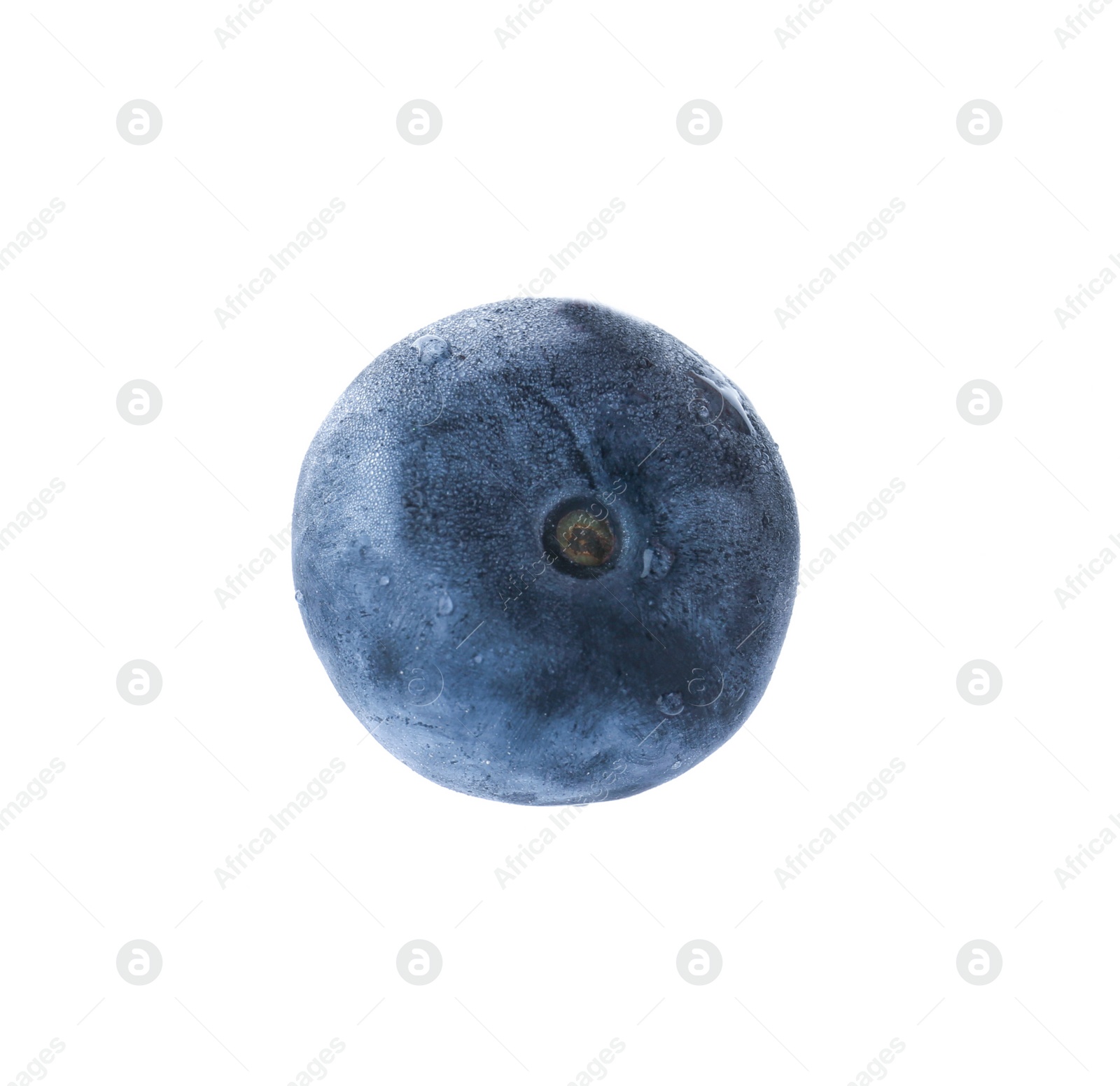 Photo of Fresh ripe blueberry on white background. Organic berry