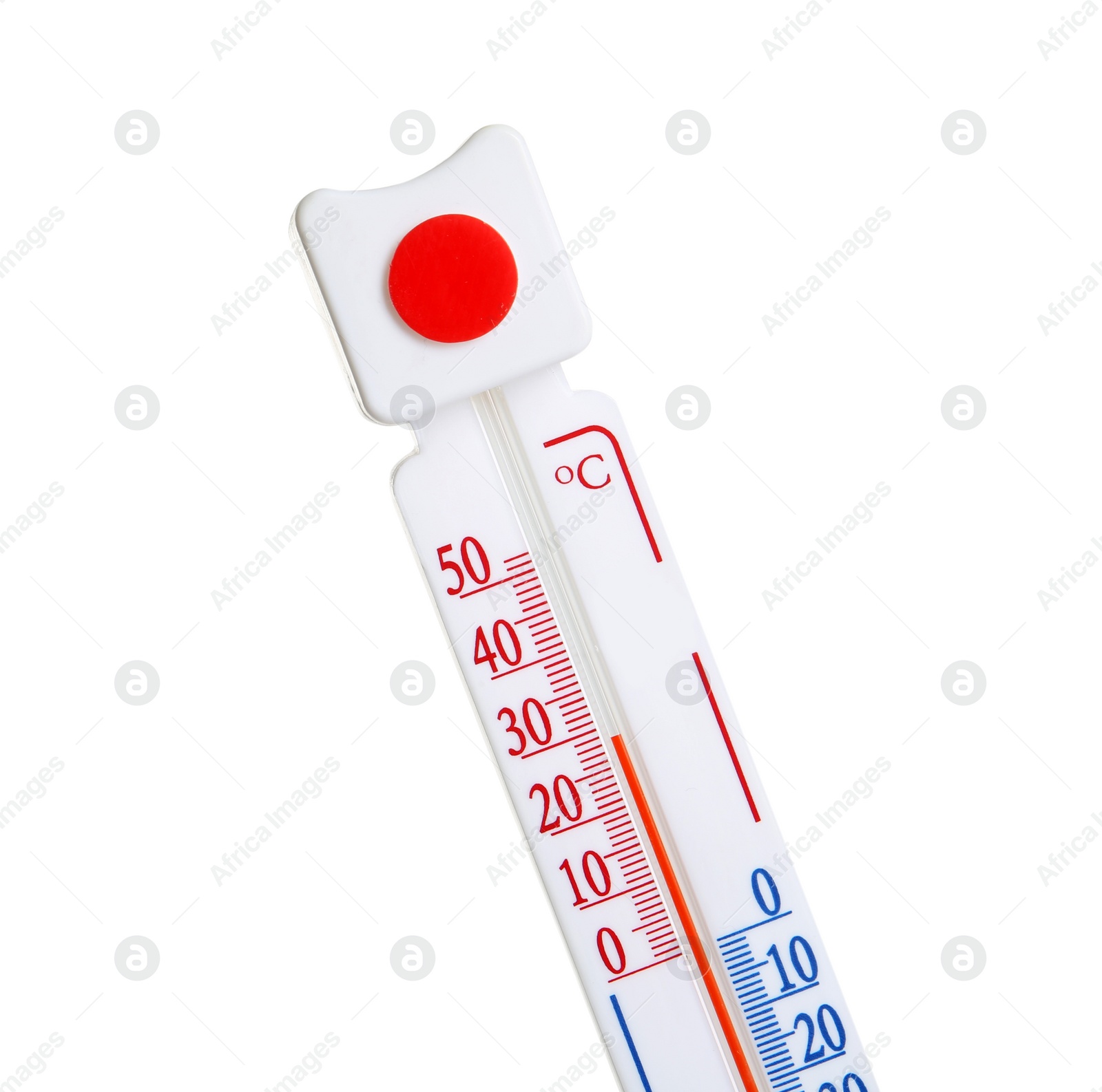 Photo of Weather thermometer on white background