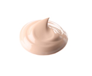 Liquid foundation on white background. Professional makeup products