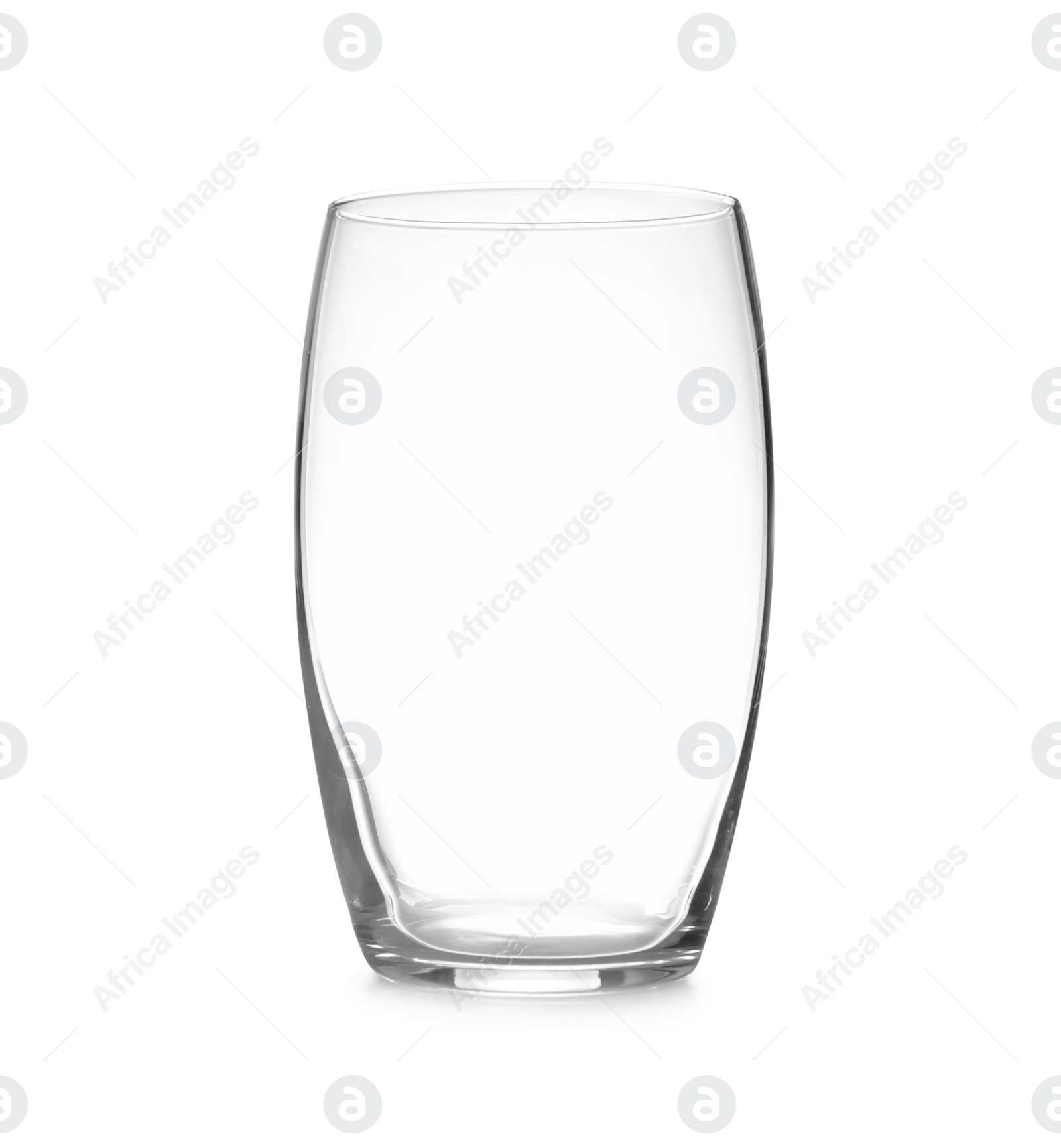 Photo of New clean empty glass isolated on white