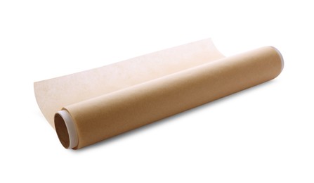 Photo of Roll of baking paper isolated on white