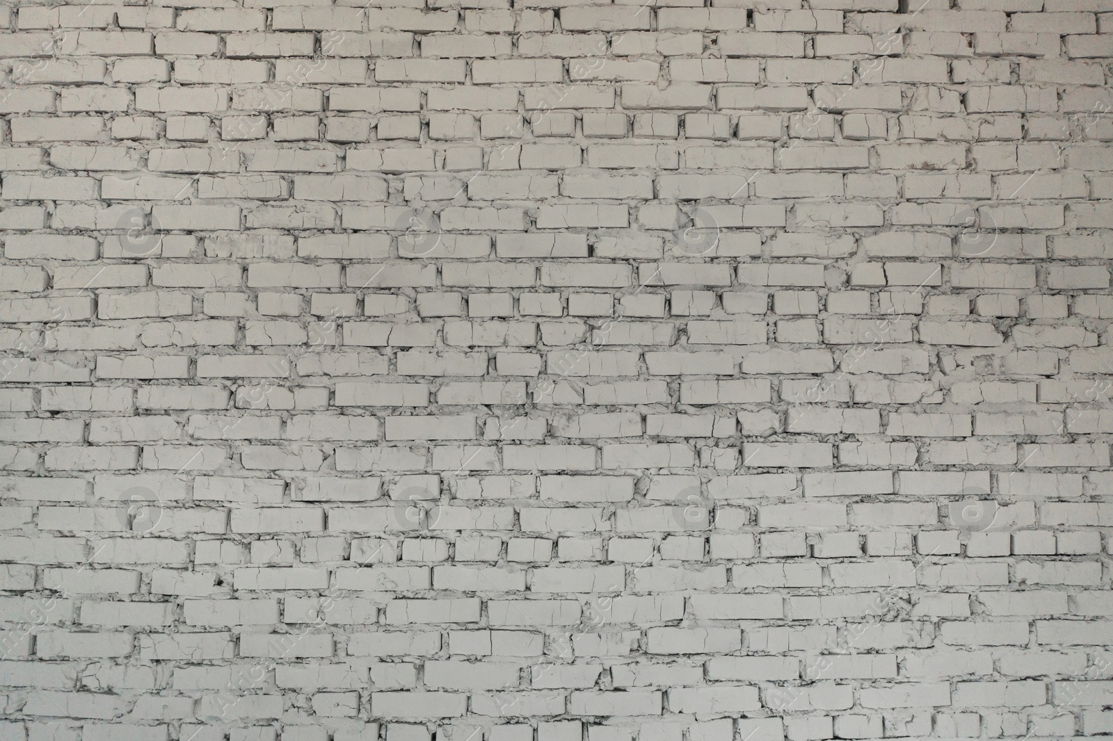 Image of Old white brick wall texture as background