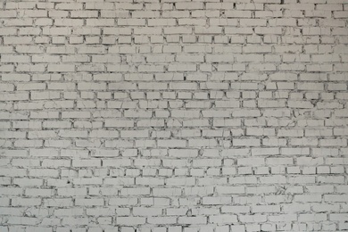 Image of Old white brick wall texture as background