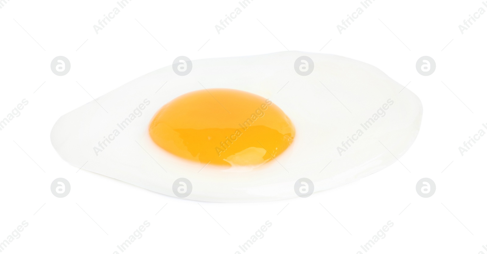 Photo of Tasty fried chicken egg isolated on white