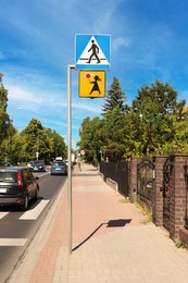 Photo of Different road signs outdoors on sunny day