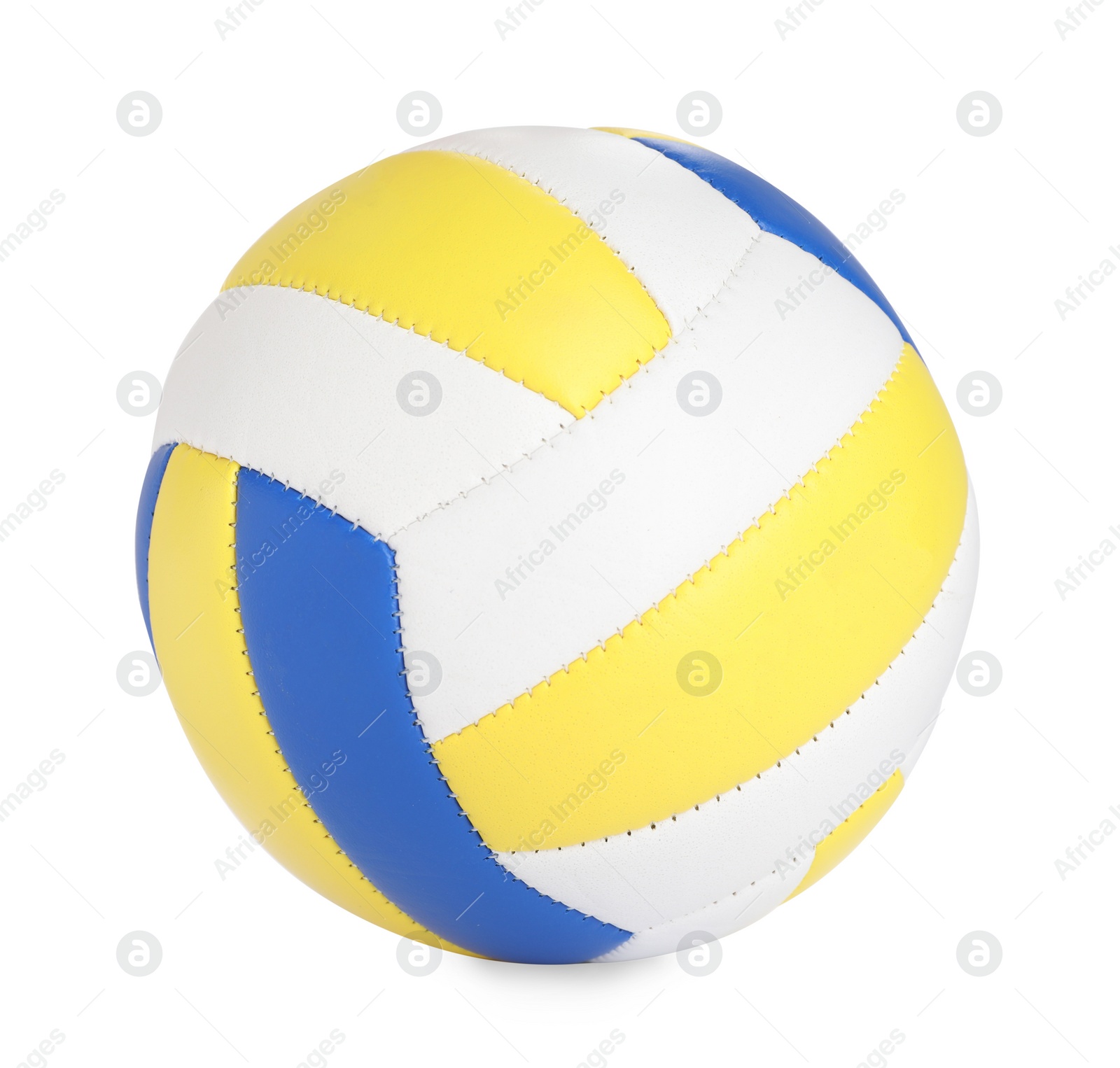 Photo of New leather volleyball ball isolated on white