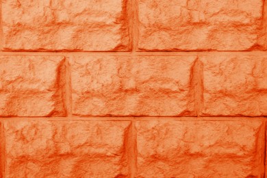 Texture of orange brick wall as background