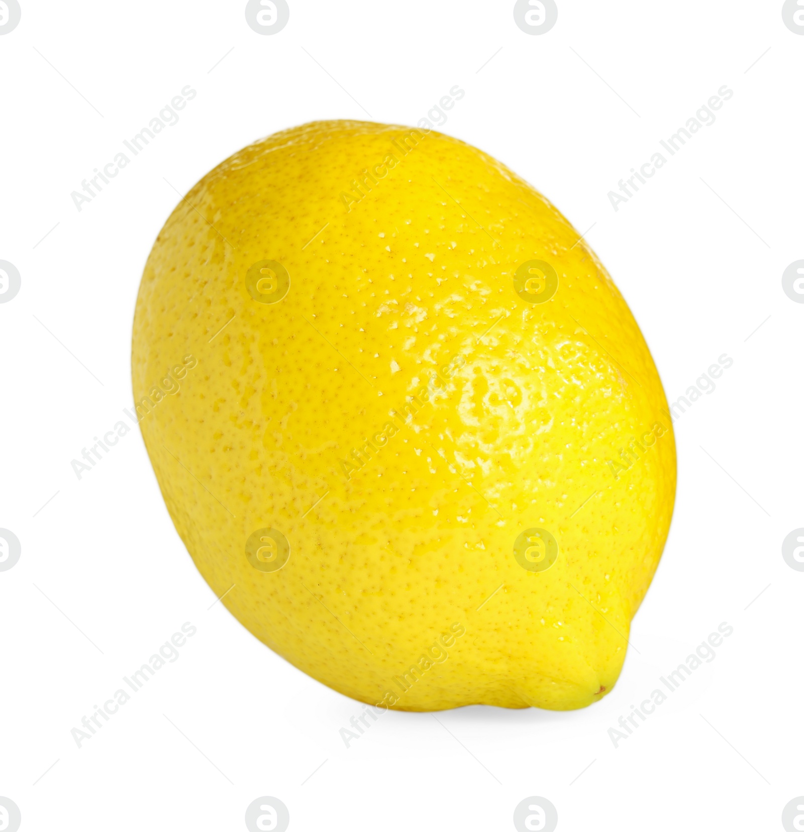 Photo of Fresh lemon isolated on white. Citrus fruit