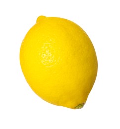 Photo of Fresh ripe whole lemon isolated on white