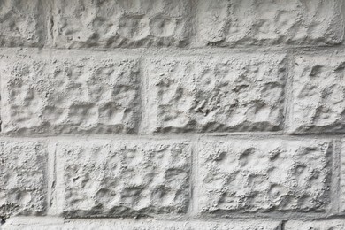 Photo of Texture of plaster brick wall imitation as background