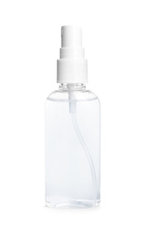 Photo of Spray bottle with antiseptic isolated on white