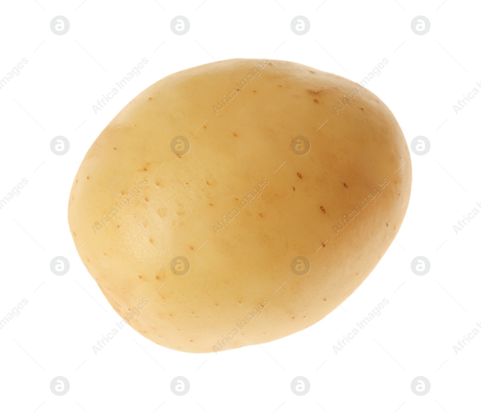 Photo of Fresh raw organic potato isolated on white