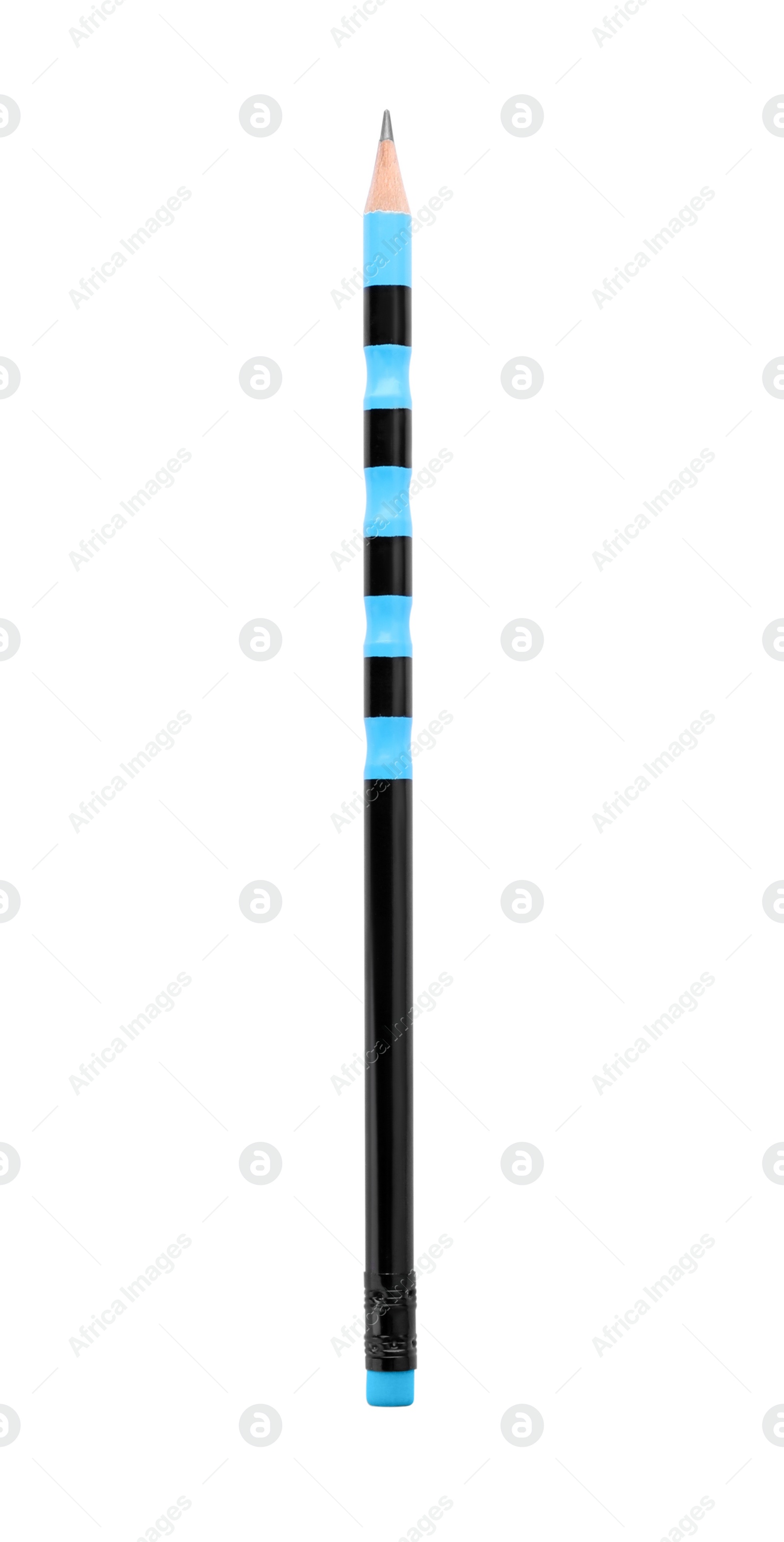 Photo of New pencil isolated on white. School stationery