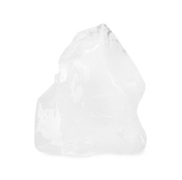 Photo of One piece of clear ice isolated on white
