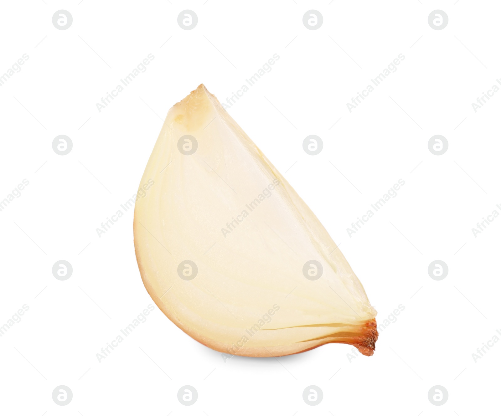 Photo of Piece of fresh onion isolated on white