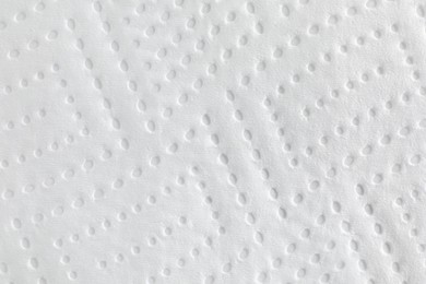 Photo of Texture of paper towel as background, closeup view