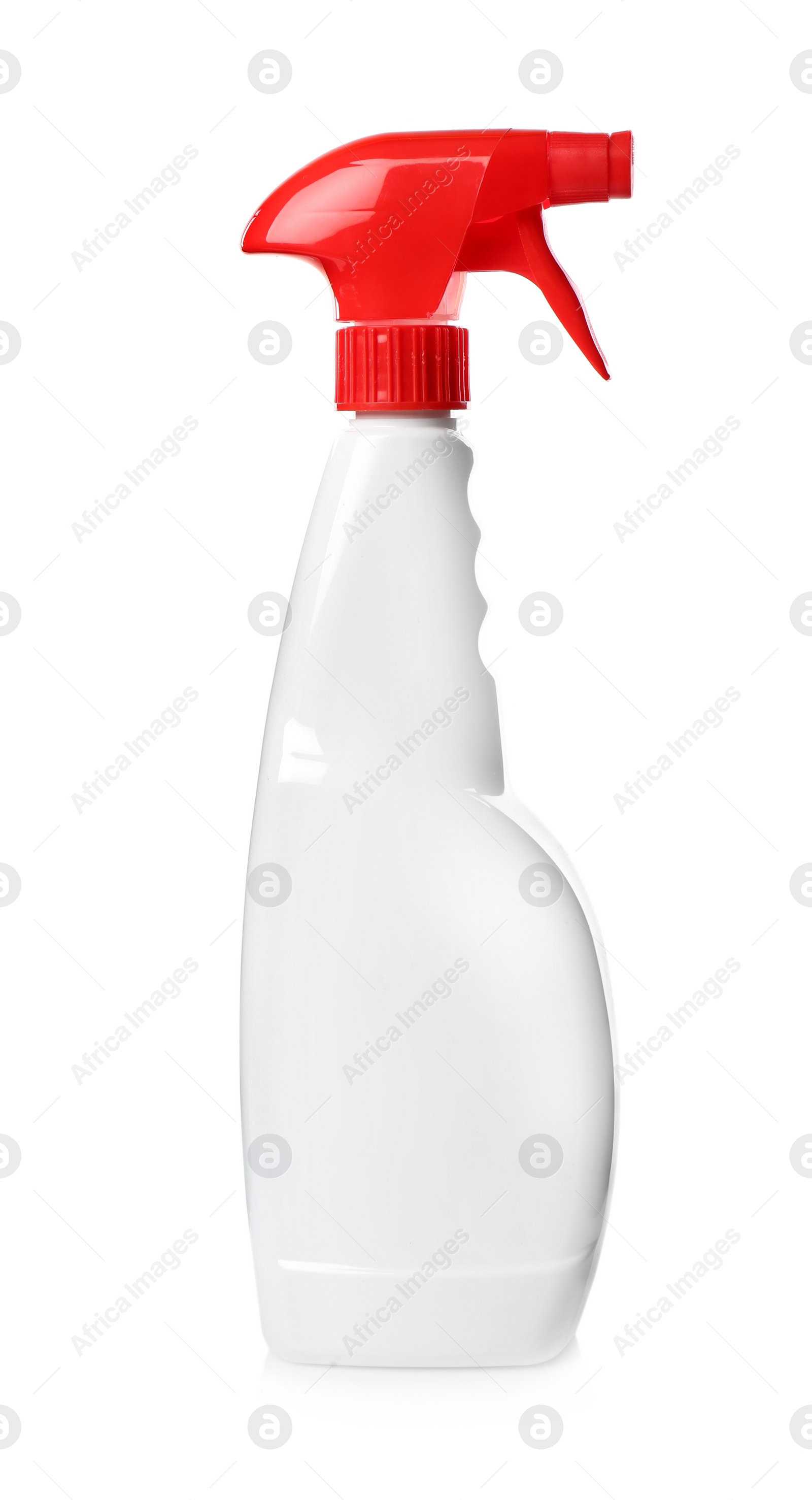 Photo of Spray bottle of cleaning product isolated on white