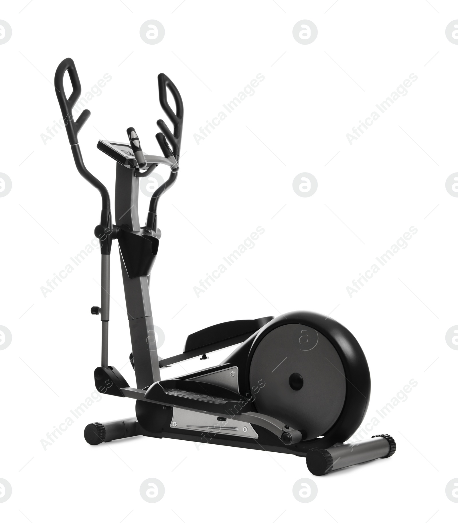 Photo of Modern elliptical machine cross trainer isolated on white