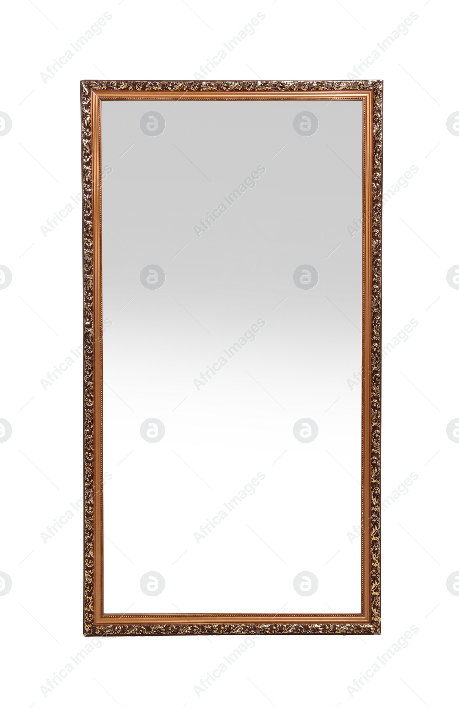 Photo of Beautiful vintage mirror isolated on white. Home decor