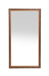 Photo of Beautiful vintage mirror isolated on white. Home decor