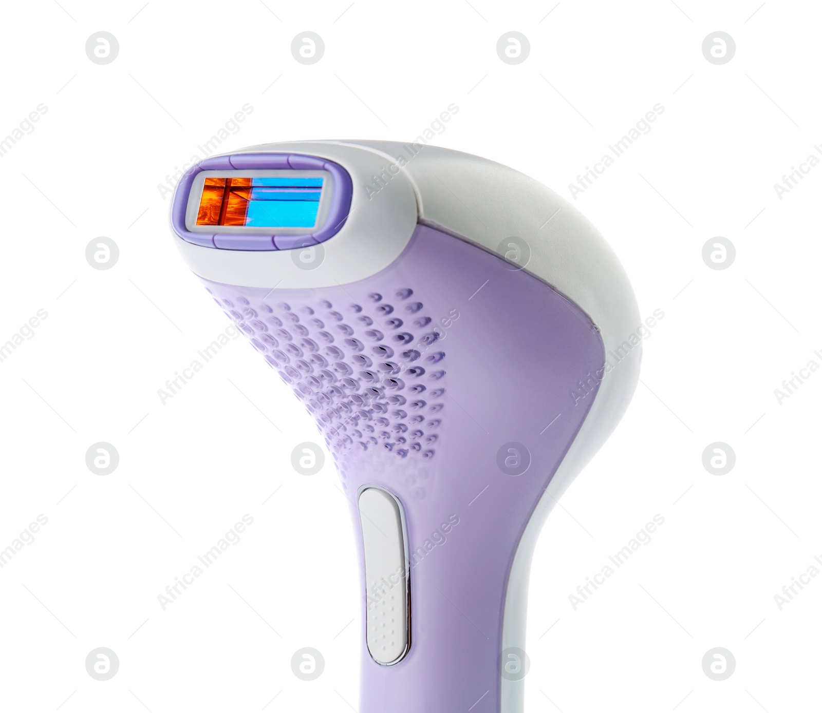 Photo of Modern laser epilator on white background