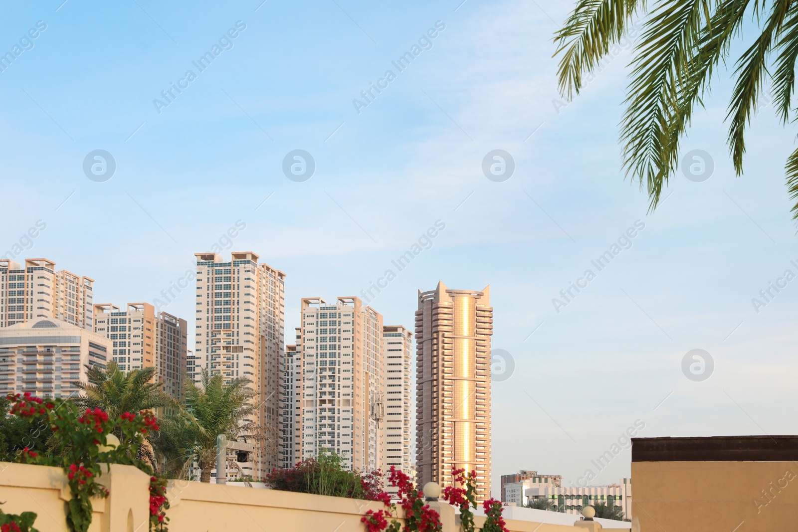 Photo of Beautiful view of tropical resort on sunny day