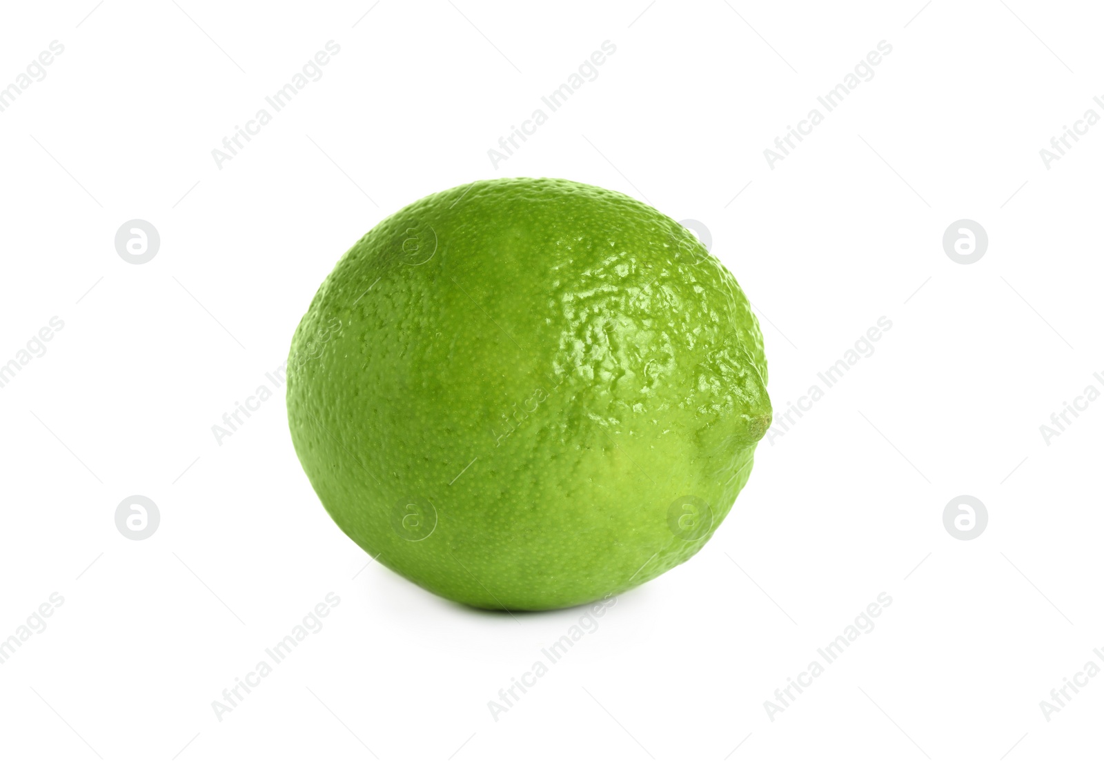 Photo of Fresh green ripe lime isolated on white