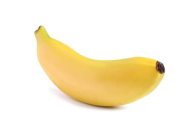 Photo of One sweet ripe baby banana isolated on white