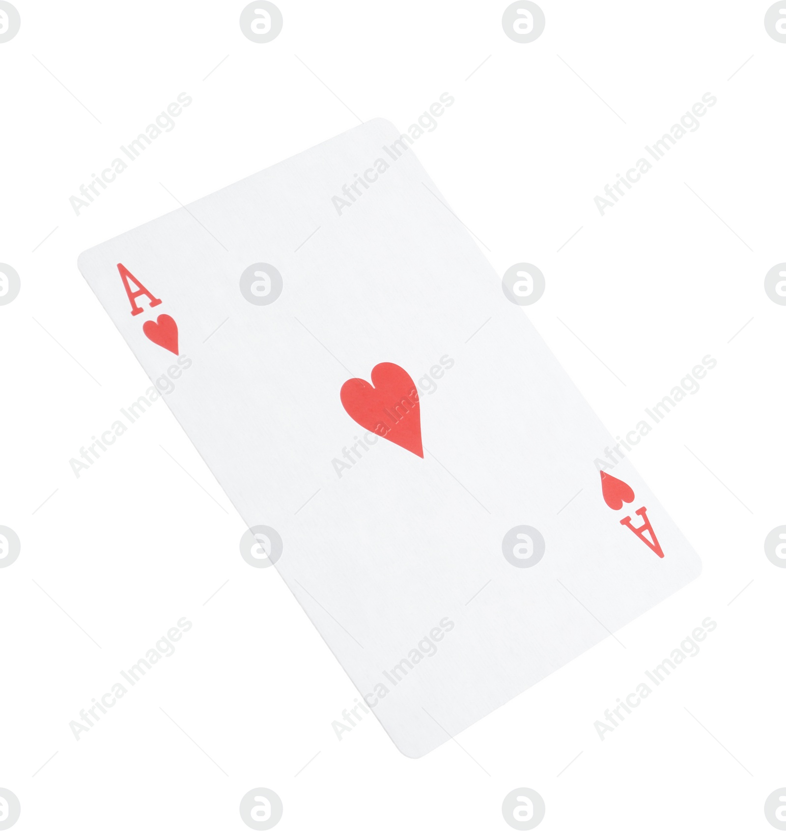 Photo of Playing card isolated on white. Poker game