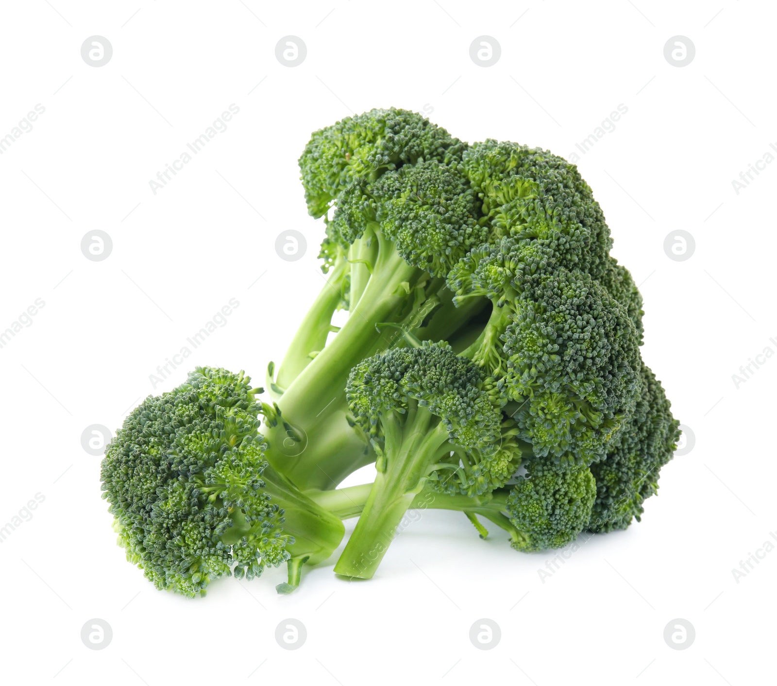 Photo of Fresh broccoli isolated on white. Edible green plant