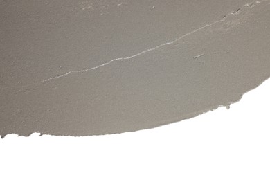 Photo of Wet concrete on white background, top view