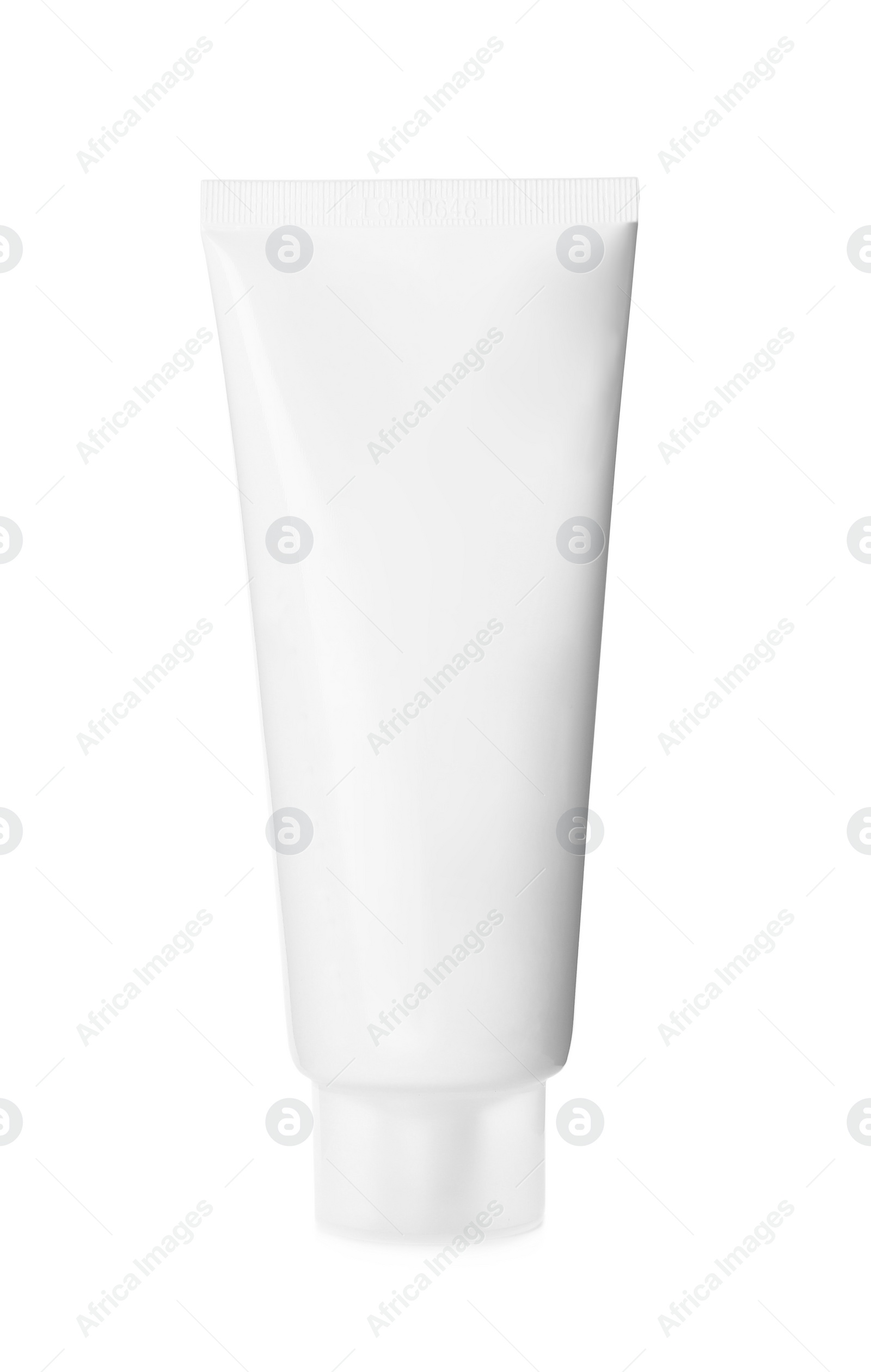 Photo of Blank tube of cosmetic product isolated on white