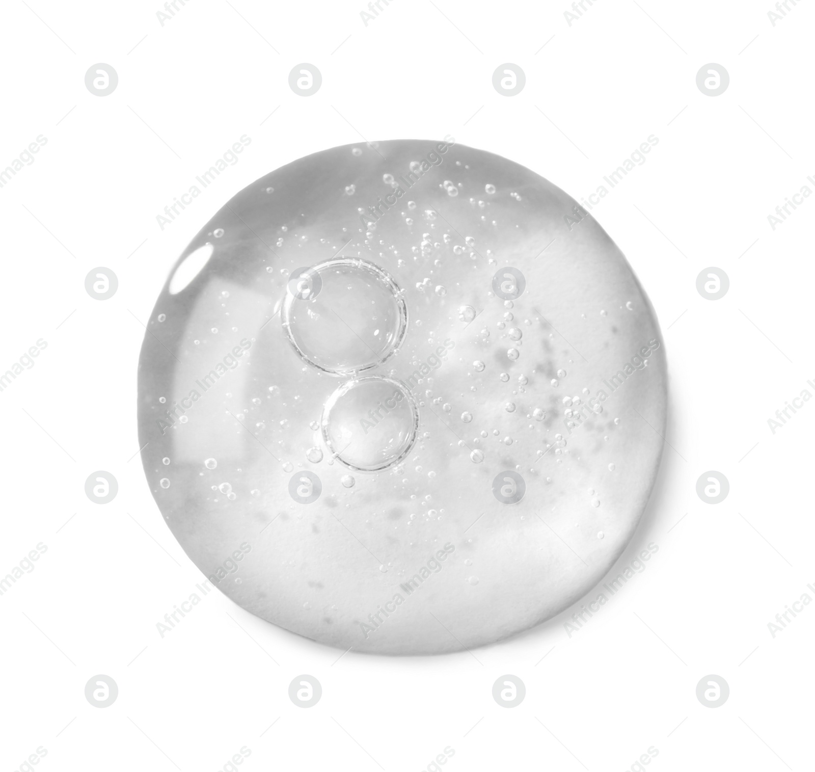 Image of Serum on white background, top view. Skin care product