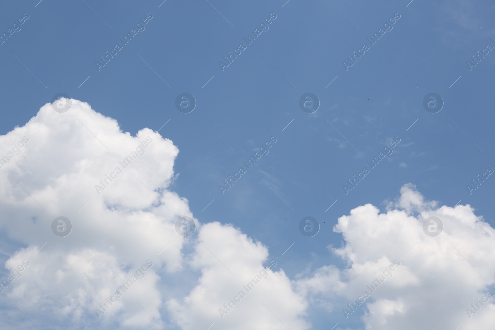 Photo of Beautiful view of blue sky with fluffy clouds