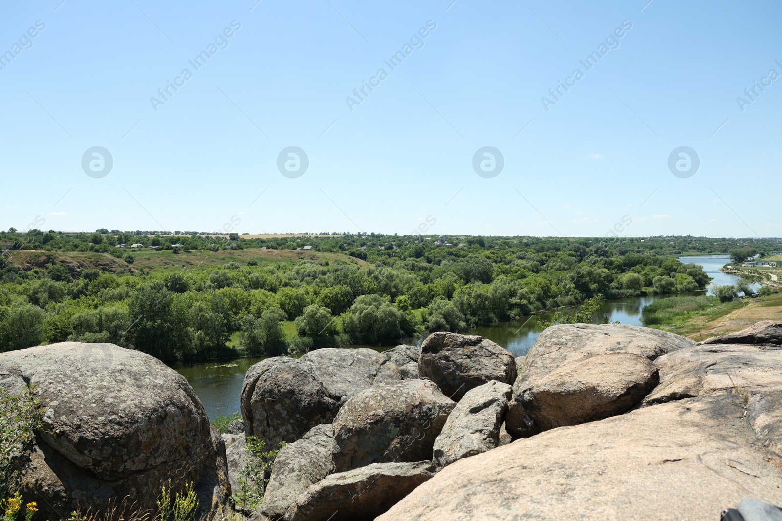 Photo of Beautiful landscape with canyon on sunny day