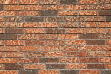 Photo of Texture of red brick wall as background