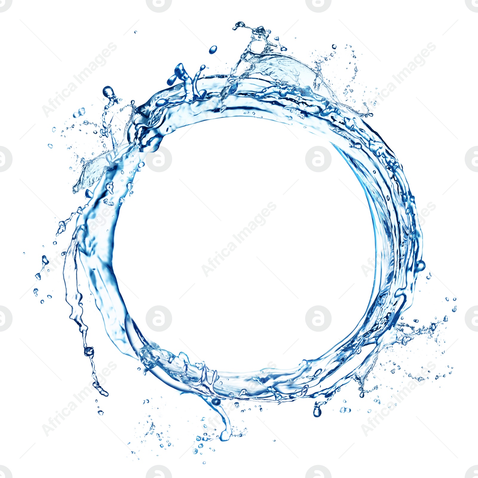 Image of Abstract splash of water isolated on white