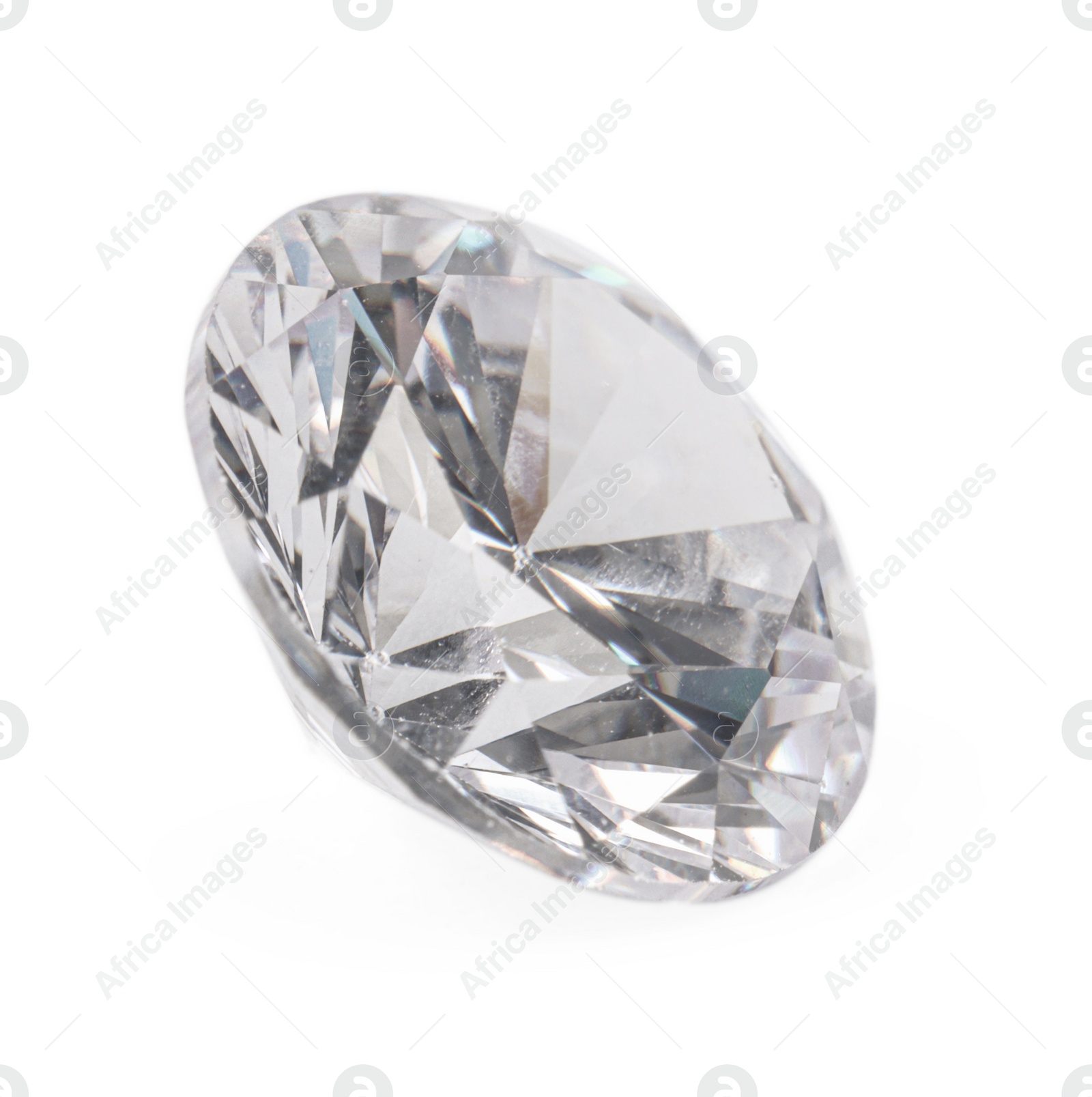 Photo of One beautiful shiny diamond isolated on white